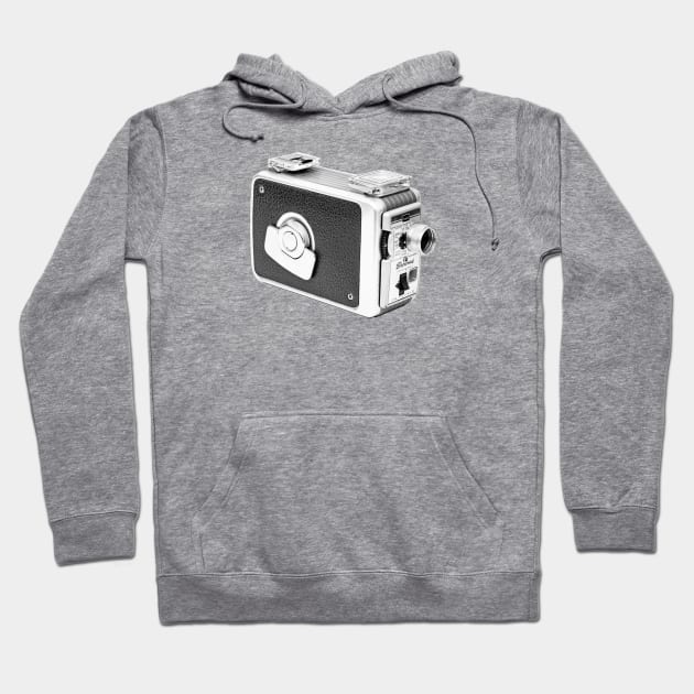 Vintage 1950s 8mm Movie Camera Hoodie by DecPhoto